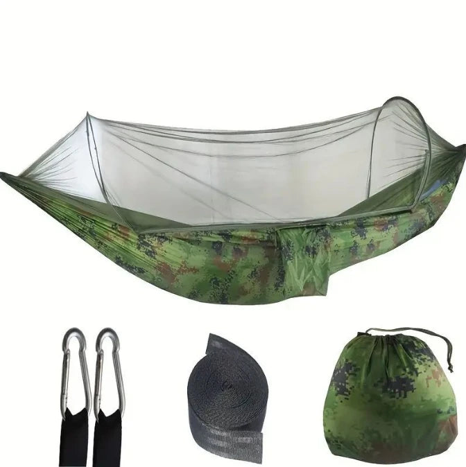 Camping Hammock with Mosquito Net & Tree Straps