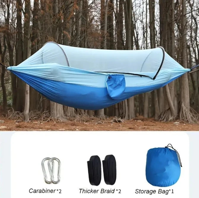 Camping Hammock with Mosquito Net & Tree Straps