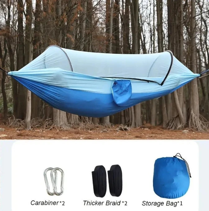 Camping Hammock with Mosquito Net & Tree Straps