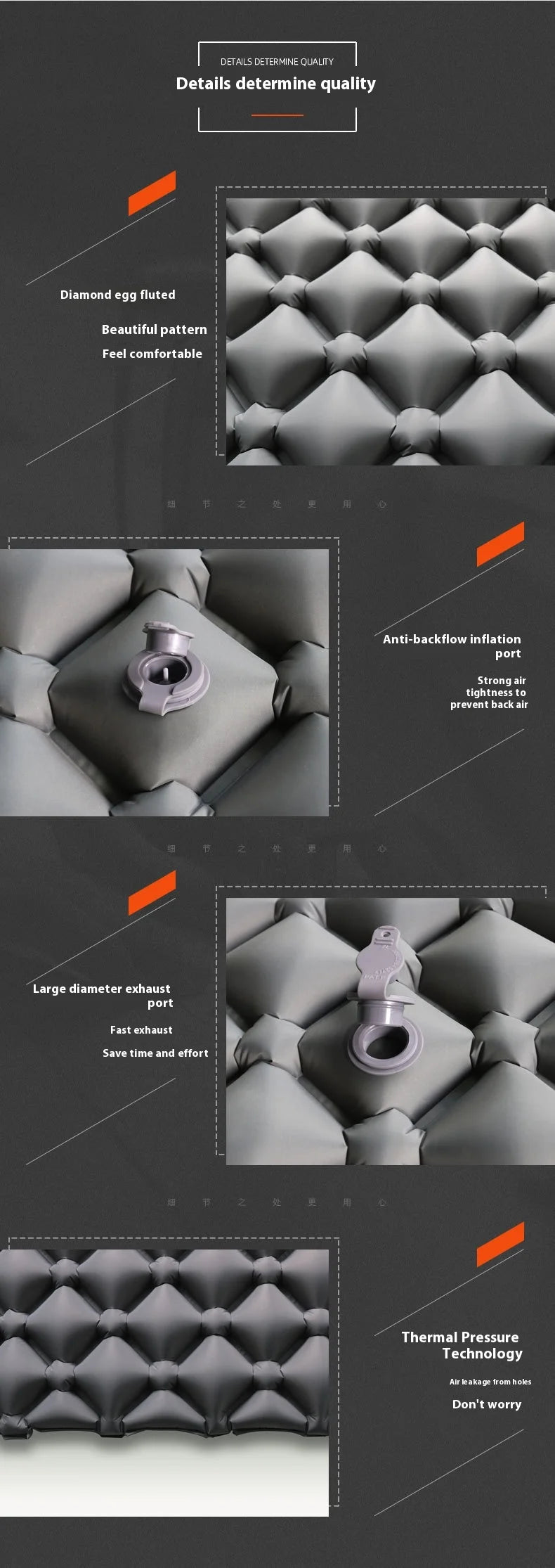 Mummy Inflatable Camping Mattress