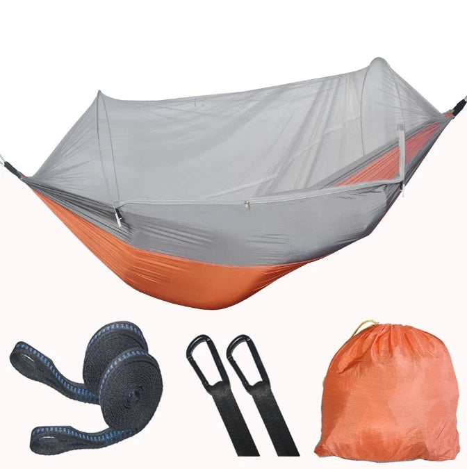 Camping Hammock with Mosquito Net & Tree Straps
