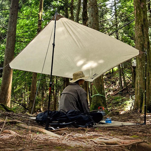 20D Silicon-coated Waterproof Ultralight 4 Seasons Travel Mat Easy Carry Camping Picnic Beach Tent Canopy SunShade Blanket