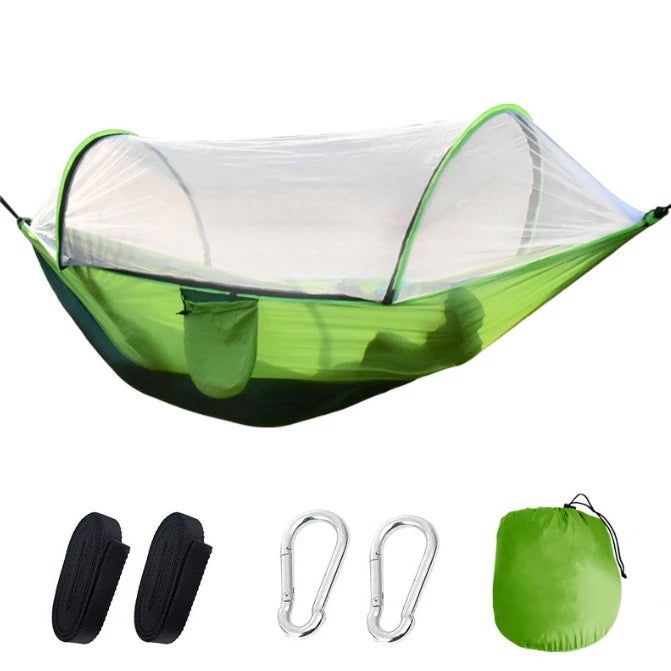 Camping Hammock with Mosquito Net & Tree Straps