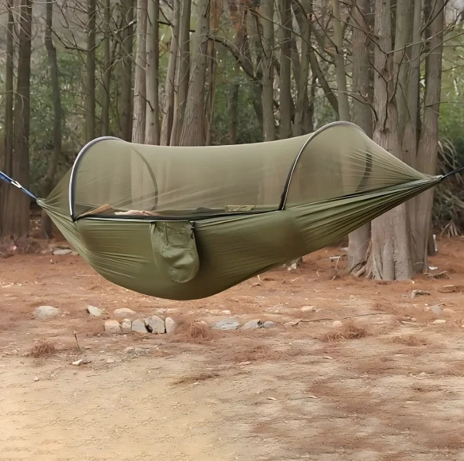 Camping Hammock with Mosquito Net & Tree Straps