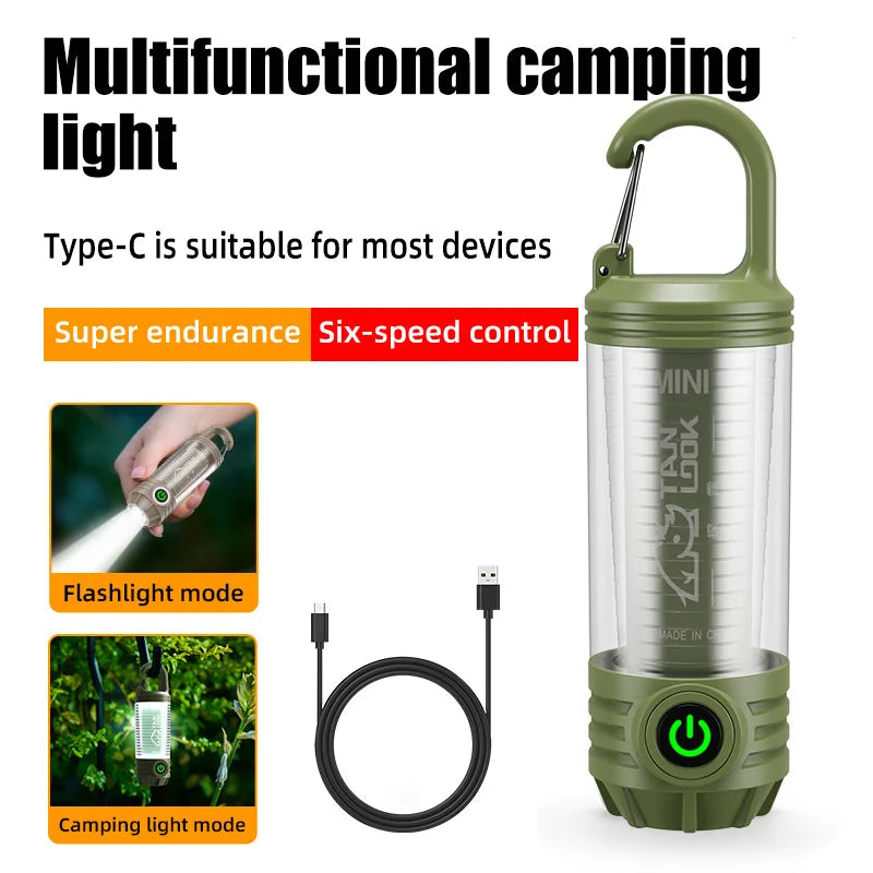 Multi Functional Outdoor LED Camping Lights Rechargeable Flashlights Portable Night Lights Waterproof Travel Lights