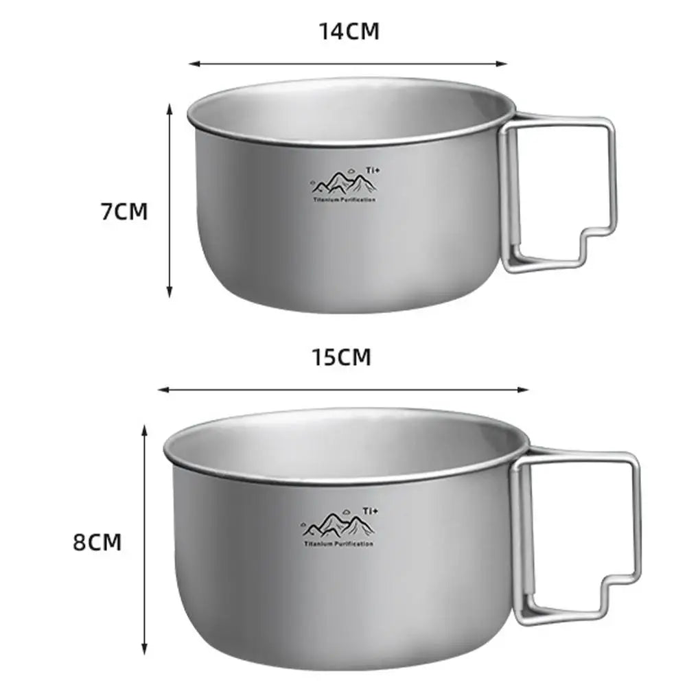 Collapsible Titanium Camping Pot