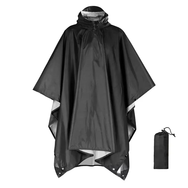 3-in-1 Waterproof Ripstop Rain Poncho