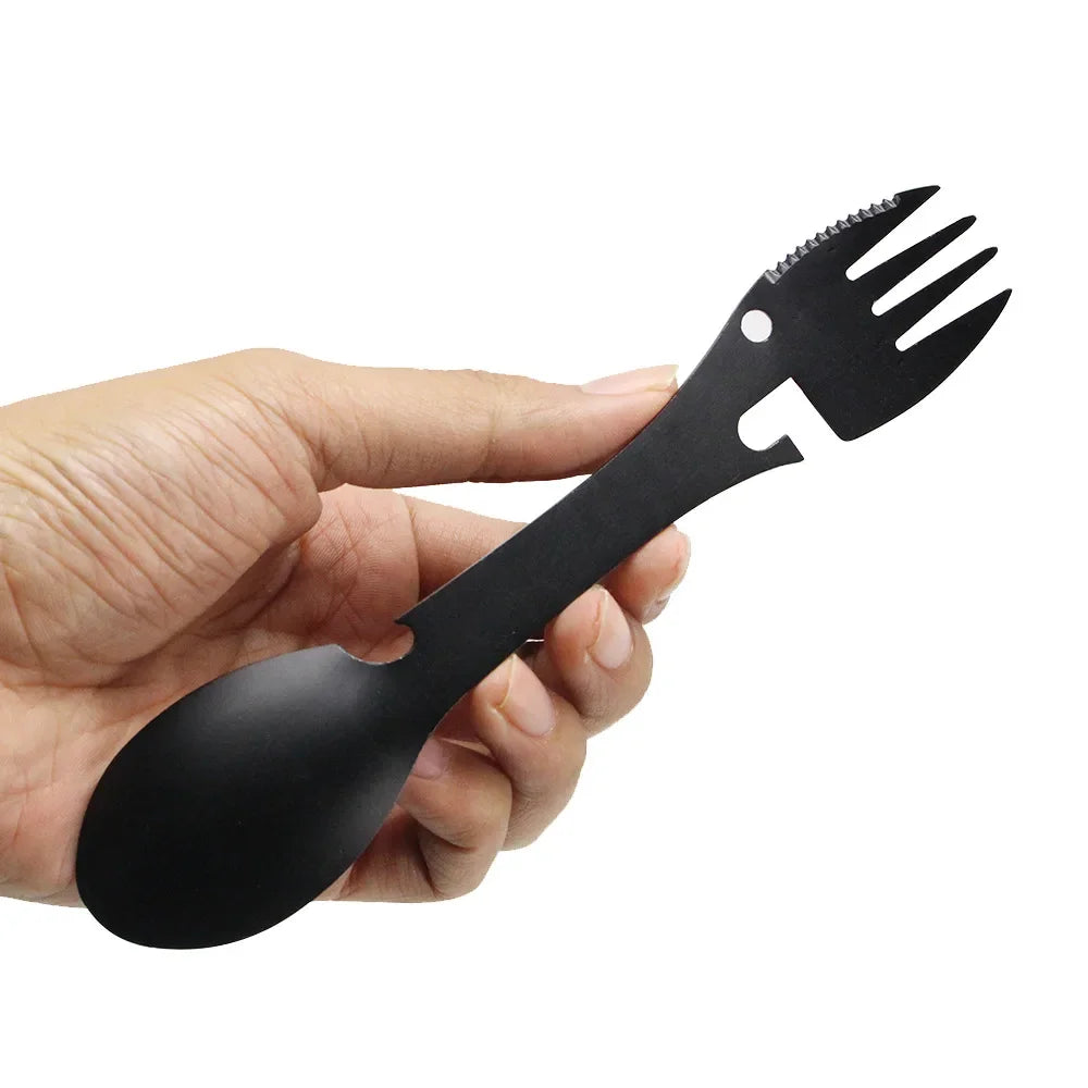 5-in-1 Stainless Steel Camp Utensil Set