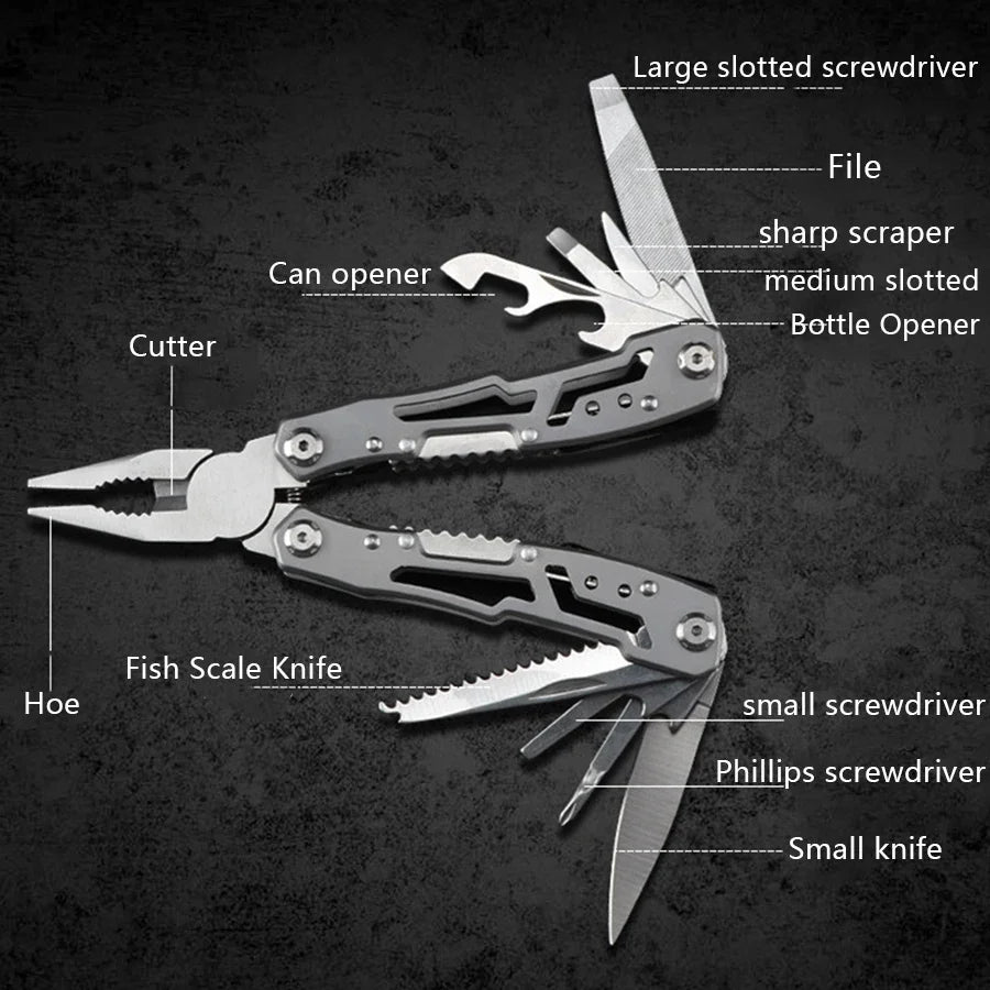 Folding Multitool Knife & Pliers