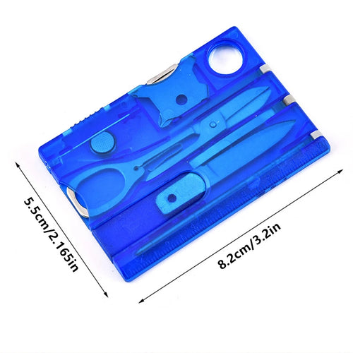 12 In 1 Portable Hiking Cards Pocket Credit Card Portable Multi Tools Outdoor Survival Camping Equipment EDC Tool Gear Gift