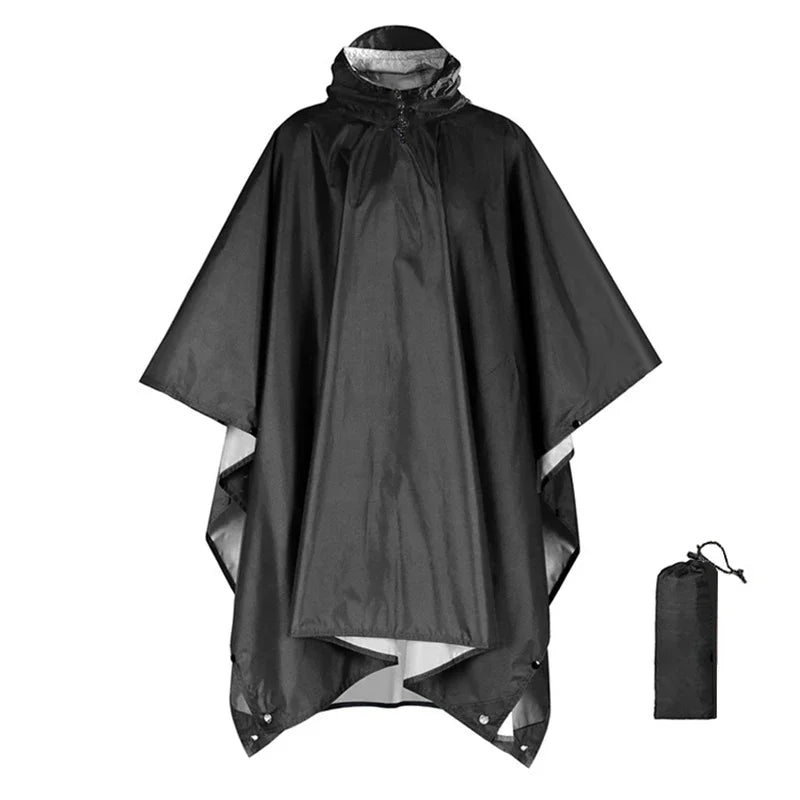3-in-1 Waterproof Ripstop Rain Poncho