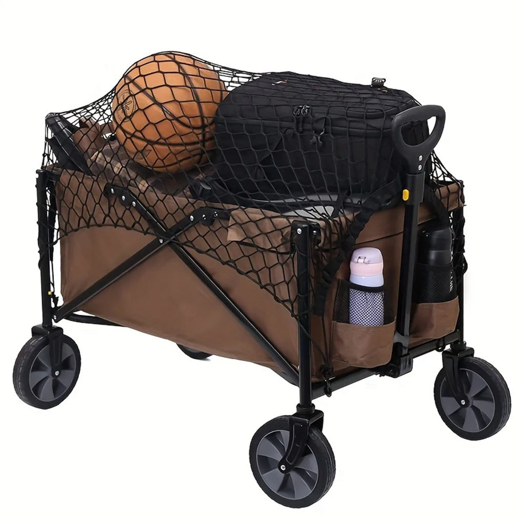Camping cart guard net, camping cart net bag, small cart guard net, garden cart fixed net, campcart storage net