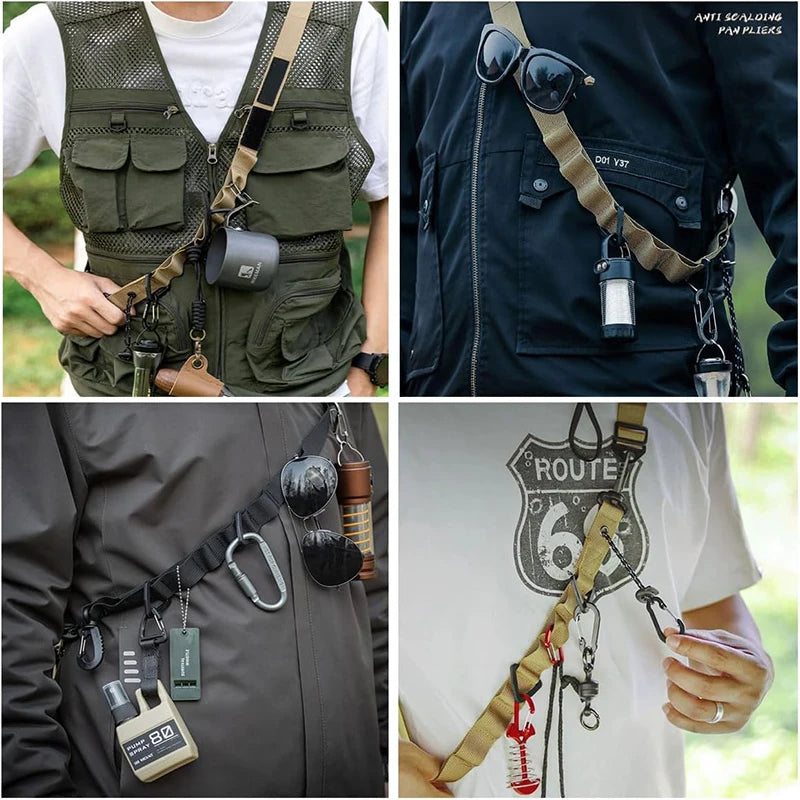 Outdoor Portable Camping Lanyard, Portable Tent, Lightweight Shoulder Strap Tent, Hanging Multi-functional Hiking Rope, Camping