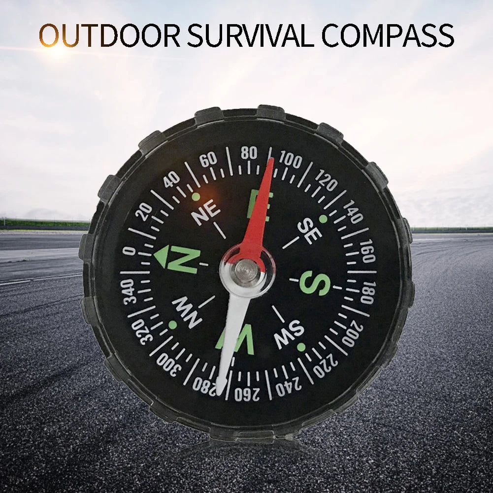Outdoor Camping Hunting Survival Guider Navigation Button Design Mini Compass