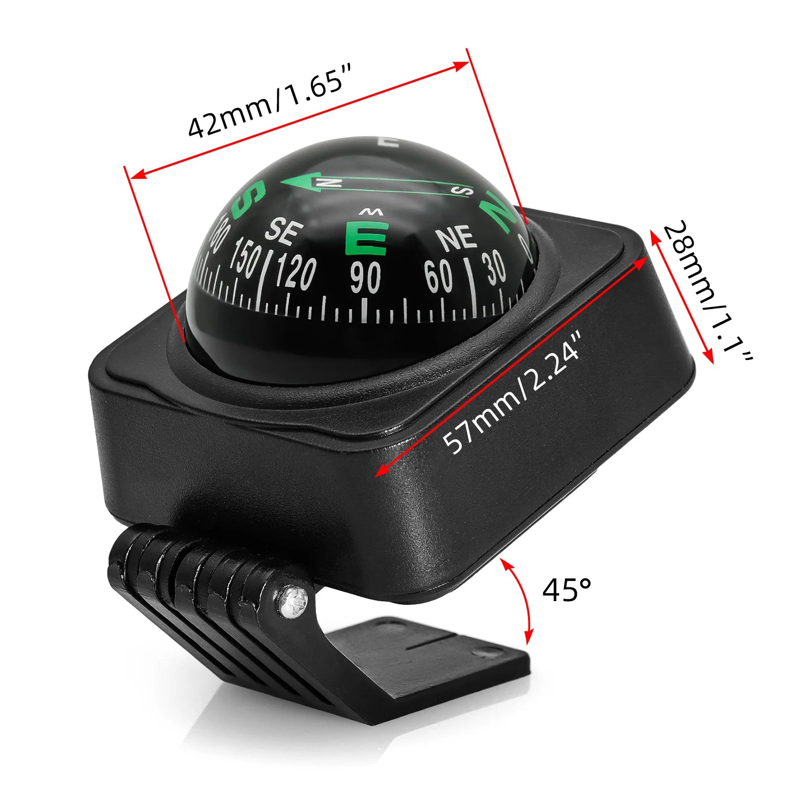 Portable Ball Compass for Car, Boat & Hiking