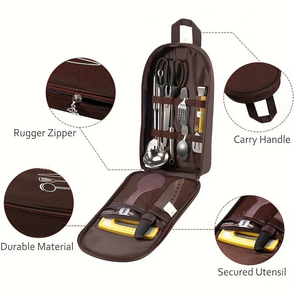 Camp Kitchen Utensil Organizer Bag