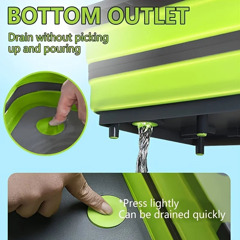 Folding Camp Basin with Built-In Sink