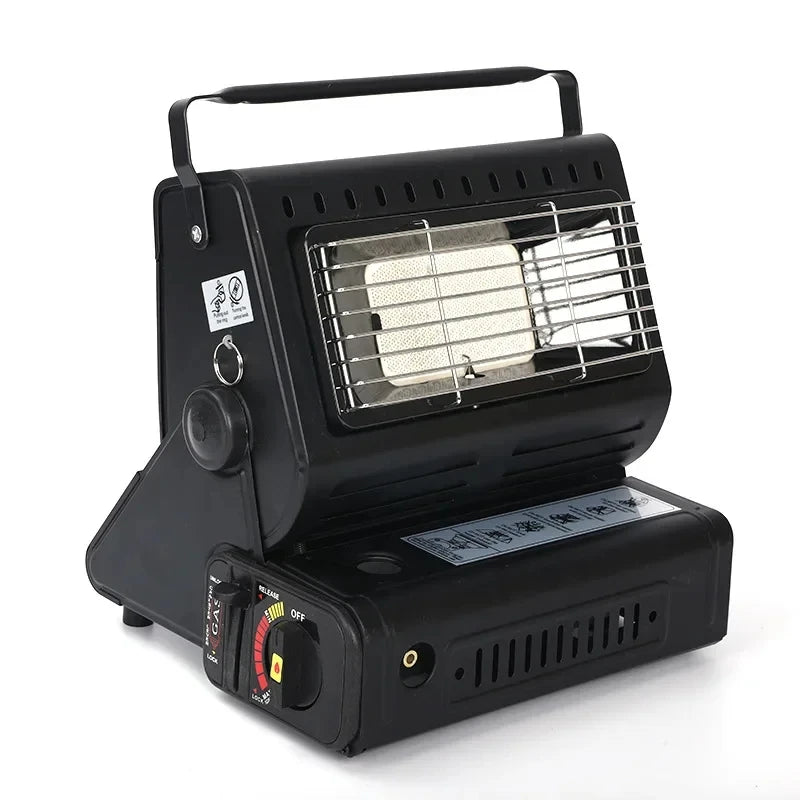 Portable Gas Camping Stove Outdoor Picnic BBQ Stove Portable Hand Warmer Home Heater Cassette Stove for Camping Tent Fishing