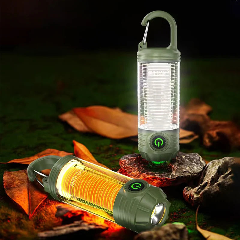 Multi Functional Outdoor LED Camping Lights Rechargeable Flashlights Portable Night Lights Waterproof Travel Lights
