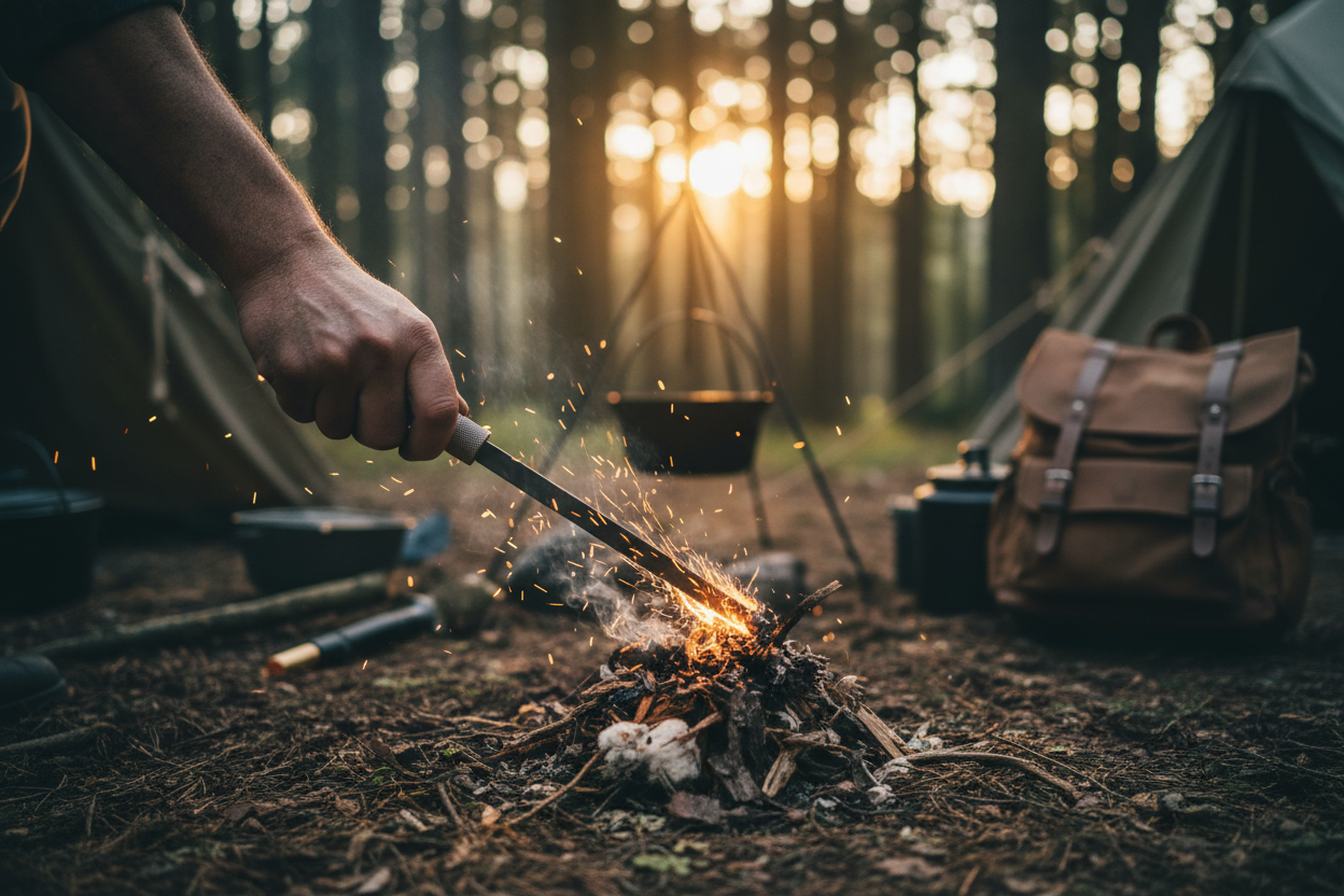 Waterproof Flint Fire Starter — Survival Fire Rod