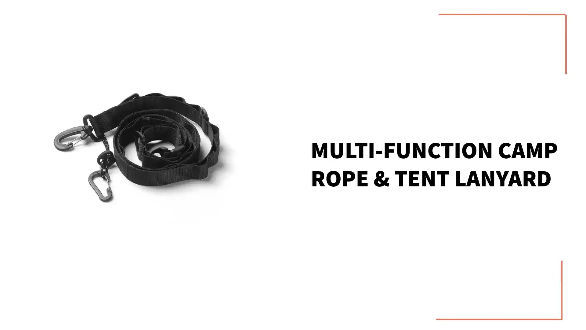 Multi-Function Camp Rope &amp; Tent Lanyard by@Outfy