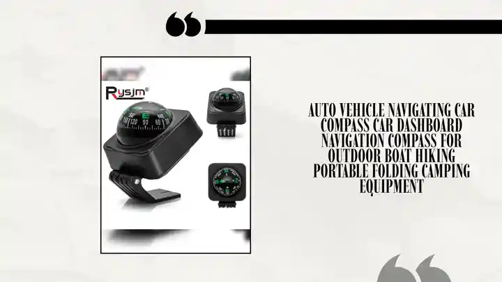 Auto Vehicle Navigating Car Compass Car Dashboard Navigation Compass For Outdoor Boat Hiking Portable Folding Camping Equipment by@Outfy