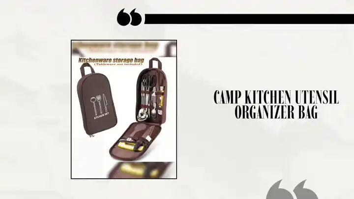 Camp Kitchen Utensil Organizer Bag by@Outfy
