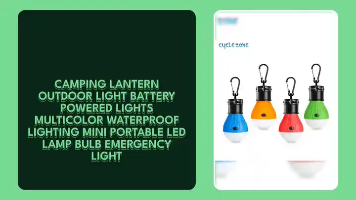 Camping Lantern Outdoor Light Battery Powered Lights Multicolor Waterproof Lighting Mini Portable LED Lamp Bulb Emergency Light by@Outfy